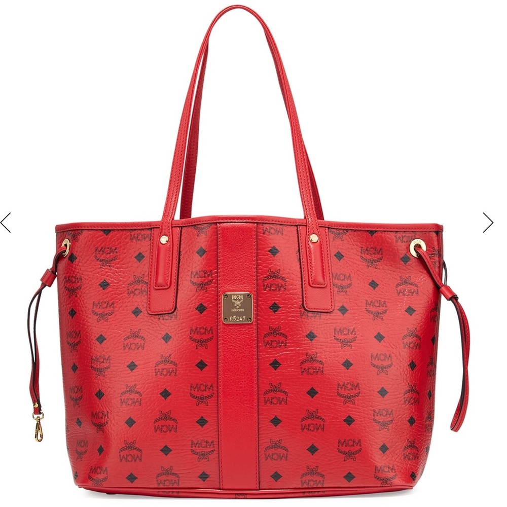 MCM Medium Red Liz Tote